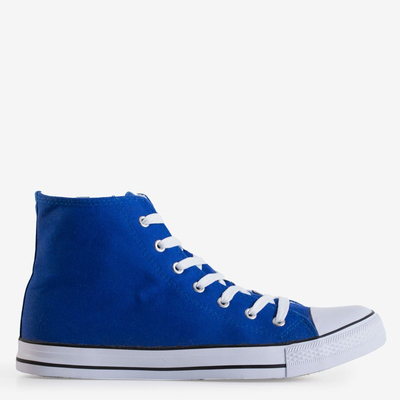 Tamsiai mėlyni vyriški aukštakulniai „Skarle“ sportbačiai-Avalynė