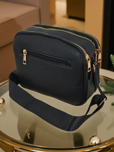 Dygsniuota maža moteriška rankinė iš eko odos Corinne