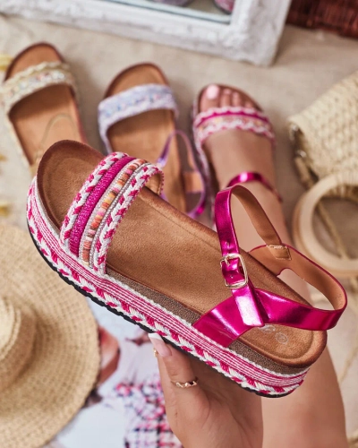 "Royalfashion" Moteriški siuvinėti "Mussir" sandalai