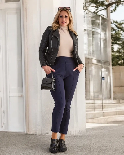 Royalfashion Утепленные женские брюки-теггинсы PLUS SIZE