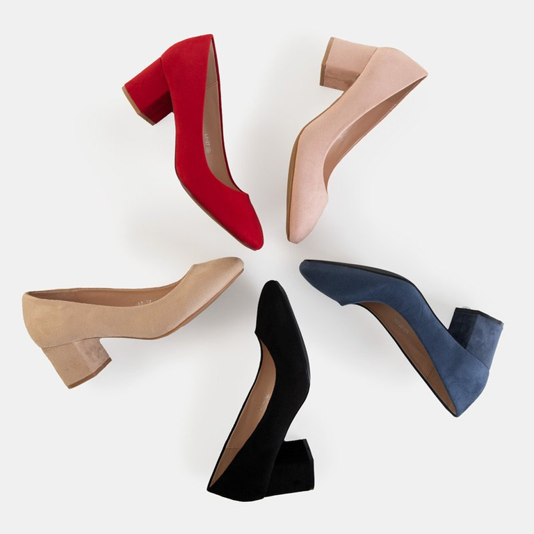 Бежевые женские туфли на низком каблуке Ohara