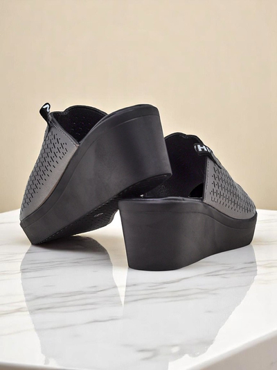 Royalfashion Damskie klapki na koturnie Luna Wedge – totalny sztos!