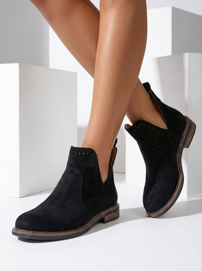 "Royalfashion" Moteriški "eko" zomšos batai "Ovilla"