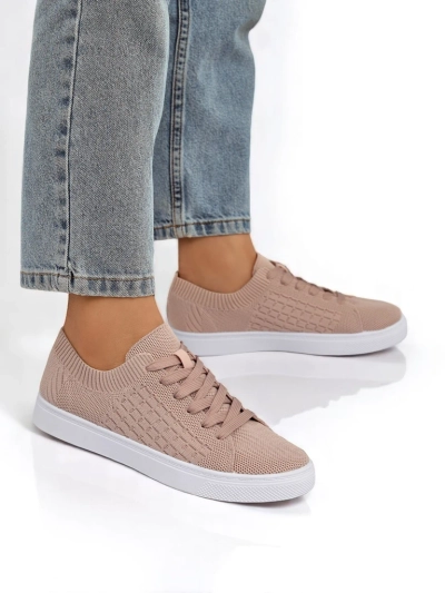 Damskie sneakersy Royalfashion Calista Rosa - różowe buty na wiosnę i lato