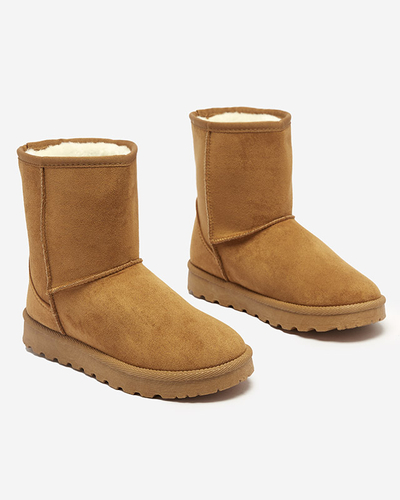 Moteriški apšiltinti ekovamšos sniego batai, kupranugario spalvos Xetik - Avalynė