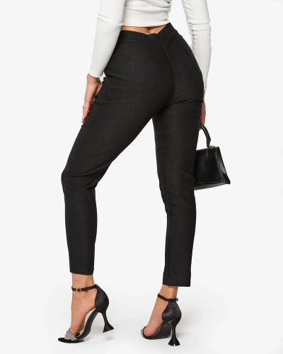 Juodi moteriški tregingai PLUS SIZE- Drabužiai