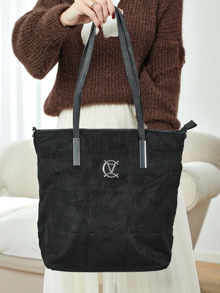 Moteriška pirkinių rankinė Caryenne iš eko zomšos