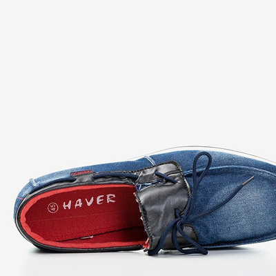 темно-синие джинсовые лоферы Rais для мужчин - Обувь