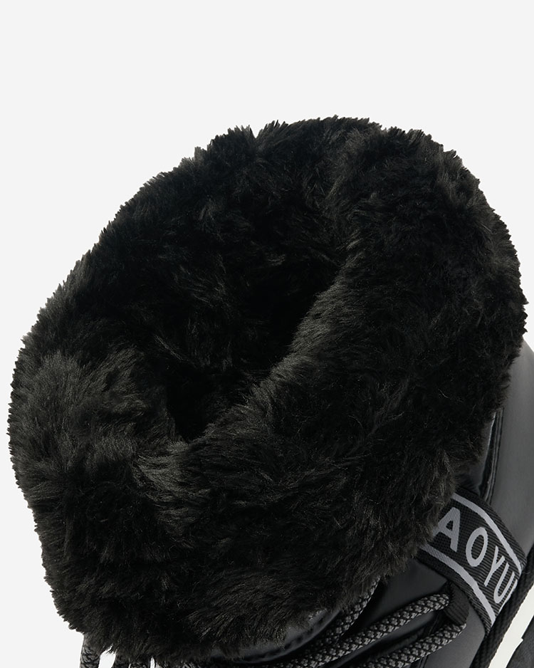 Royalfashion Juodi moteriški sniego batai Gepanden