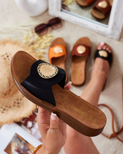 Royalfashion Женские шлепанцы на плоской подошве Foz