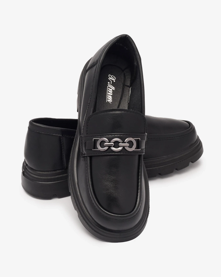 Juodi moteriški mokasinai Wenoci - Avalynė