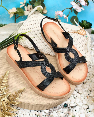 "Royalfashion" moteriški sandalai "Elova Zirconia"