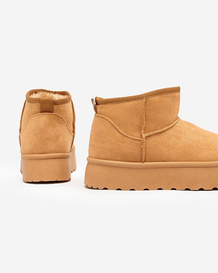 Royalfashion Коричневые женские сапоги на платформе Ersinella