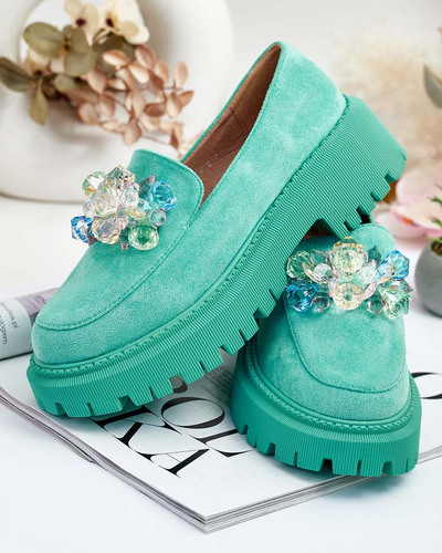 Royalfashion Женские мокасины с разноцветными бусинами Hetika