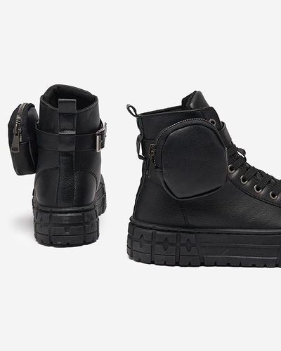 Moteriški sportiniai bateliai iš eko odos juodos spalvos Kolibs- Footwear