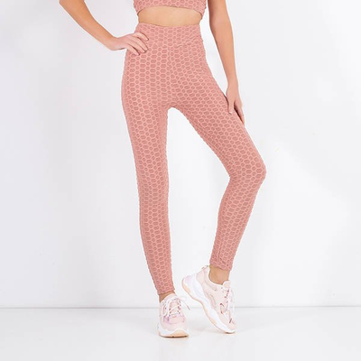 Šviesiai rožinės spalvos moteriškos sportinės tamprės - Apranga