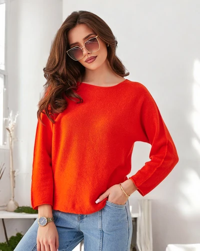 Женский легкий вязанный свитер Royalfashion