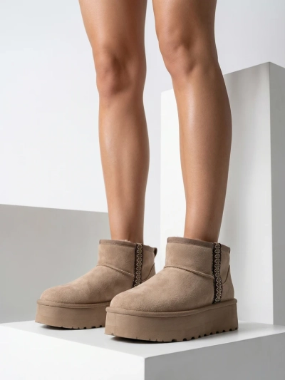 Royalfashion Moteriški trumpi batai sniego batai stilius Haluzi