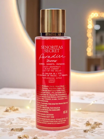 Senoritas Secret Kūno dulksna Paradise Shimmer su blizgučiais