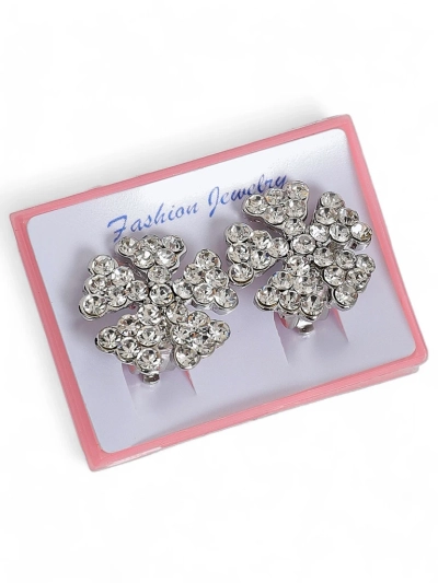 Royalfashion Женские серьги-клипсы с цирконами