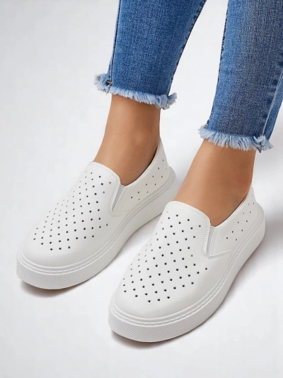 Royalfashion Женские перфорированные туфли без задника Emayla