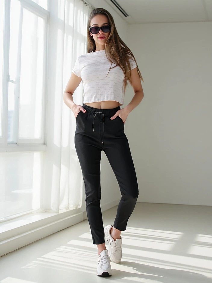 Royalfashion Хлопковые женские treggings