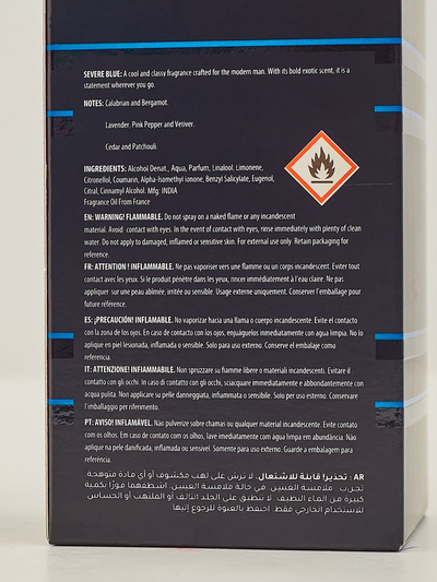 Įkvėptas vyrų kvapusis vanduo Severe Blue