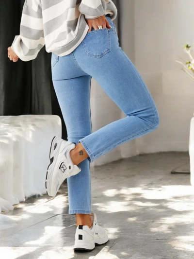 Royalfashion Джинсы прямого кроя из хлопка для женщин