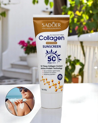 Солнцезащитный крем Sadoer SPF 50 с коллагеном