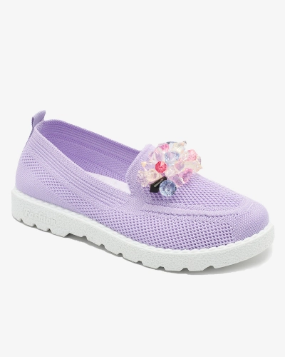 Royalfashion Фиолетовые женские украшенные полусапожки Enweta