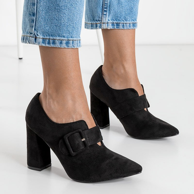 Juodi aukštakulniai bateliai Erline - Batai