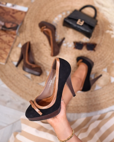 Черные женские туфли на высокой шпильке Zistin- Footwear