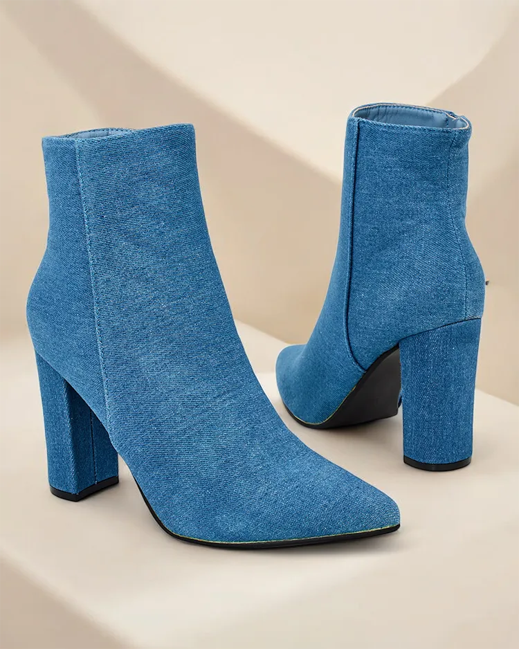 Женские ботильоны Royalfashion на каблуке Fozi