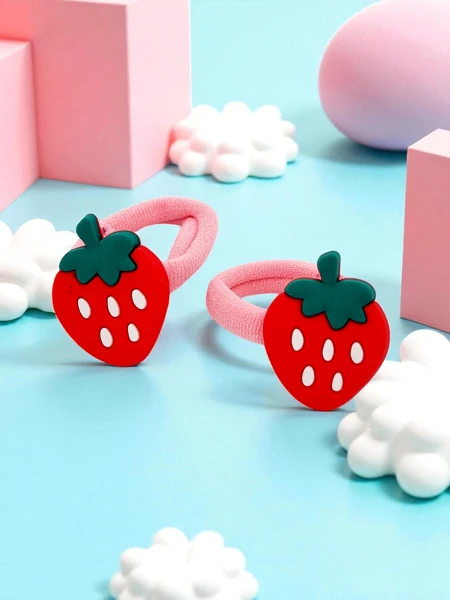 Royalfashion Plaukų gumytės su vaisių motyvu Fruity Bloom