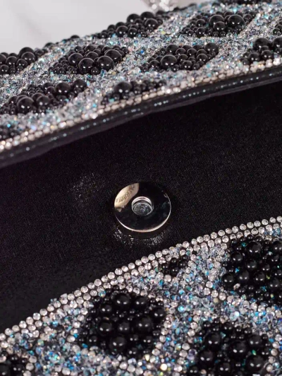 Royalfashion Maža moterų rankinė, puošta zirkoniais ir perlais