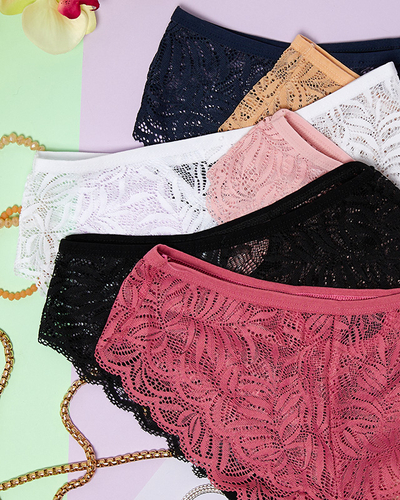 Nėriniuotų moteriškų kelnaičių komplektas 6/pak. - Apatiniai