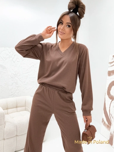 Хлопковый женский трикотажный костюм Shadow Line