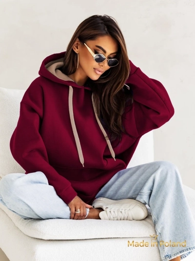 Royalfashion Женская толстовка с капюшоном оверсайз