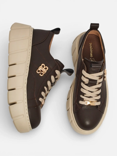 Sportiniai moteriški sportbačiai iš natūralios odos Taures