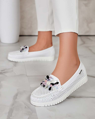 Royalfashion Женские ажурные мокасины из бисера Nasfali