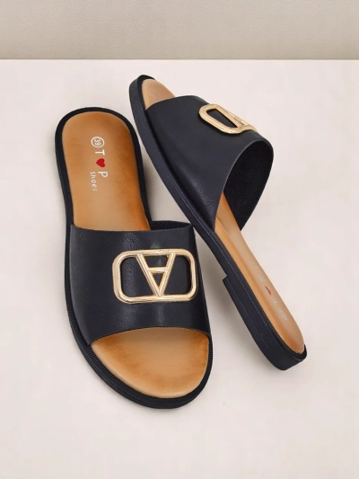 Royalfashion Moteriškos šlepetės su plokščiu padu Ohanna