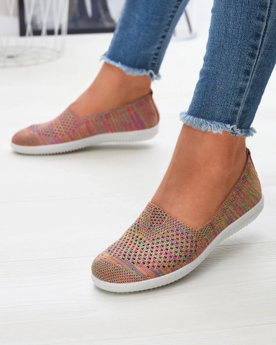 Ažūriniai spalvoto audinio sportbačiai Sadola - Avalynė