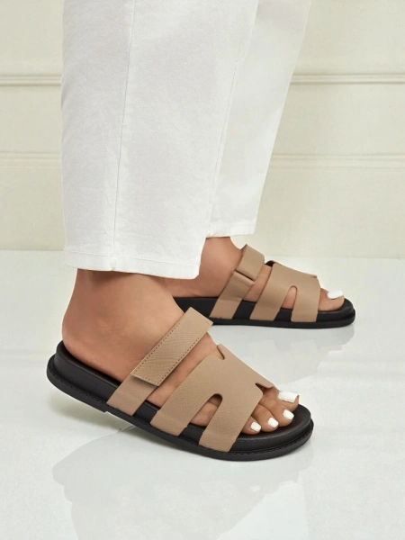 Royalfashion moteriškos šlepetės iš ekologiškos odos ReppiFlex