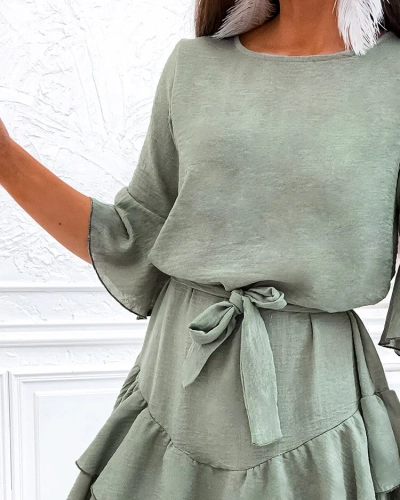 Royalfashion Lininė moteriška mini suknelė