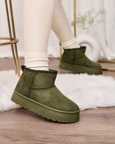 Royalfashion Green женские сапоги на платформе Ersinella