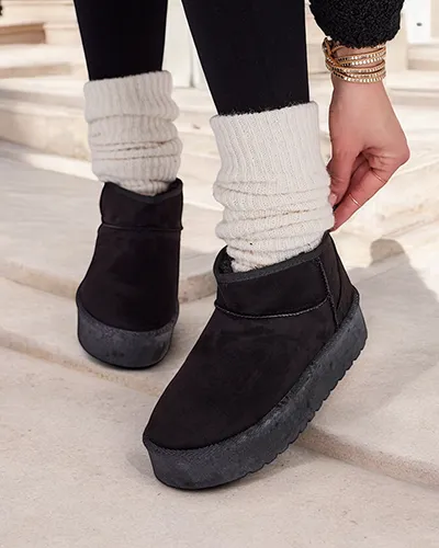 Karališkas mados trumpi moteriški sniego batai Komano