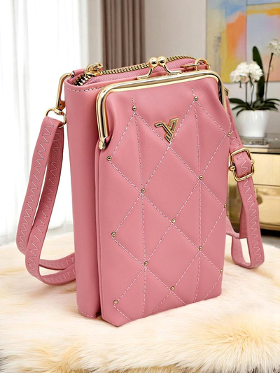 Royalfashion Daugiafunkcinė rankinė-pinigine su dirželiu Quilted Charm