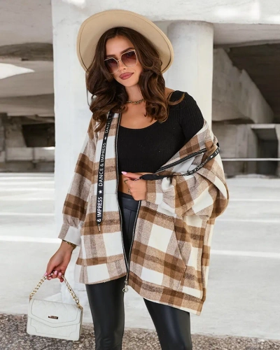 Женское пальто рубашечного типа Royalfashion