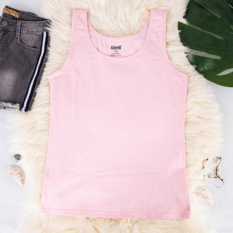 Розовый топ на бретелях PLUS SIZE