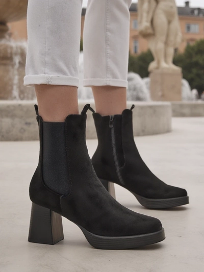 Женские ankle boots Royalfashion на квадратном каблуке Miezo